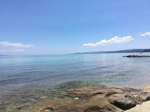 Clear sea and beach in Chalkidiki